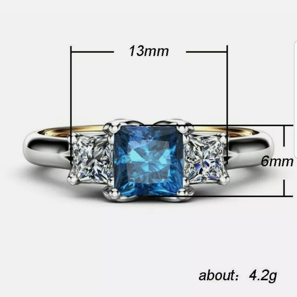 New 18k yellow gold & S925 silver beaitiful ring - Picture 8 of 9